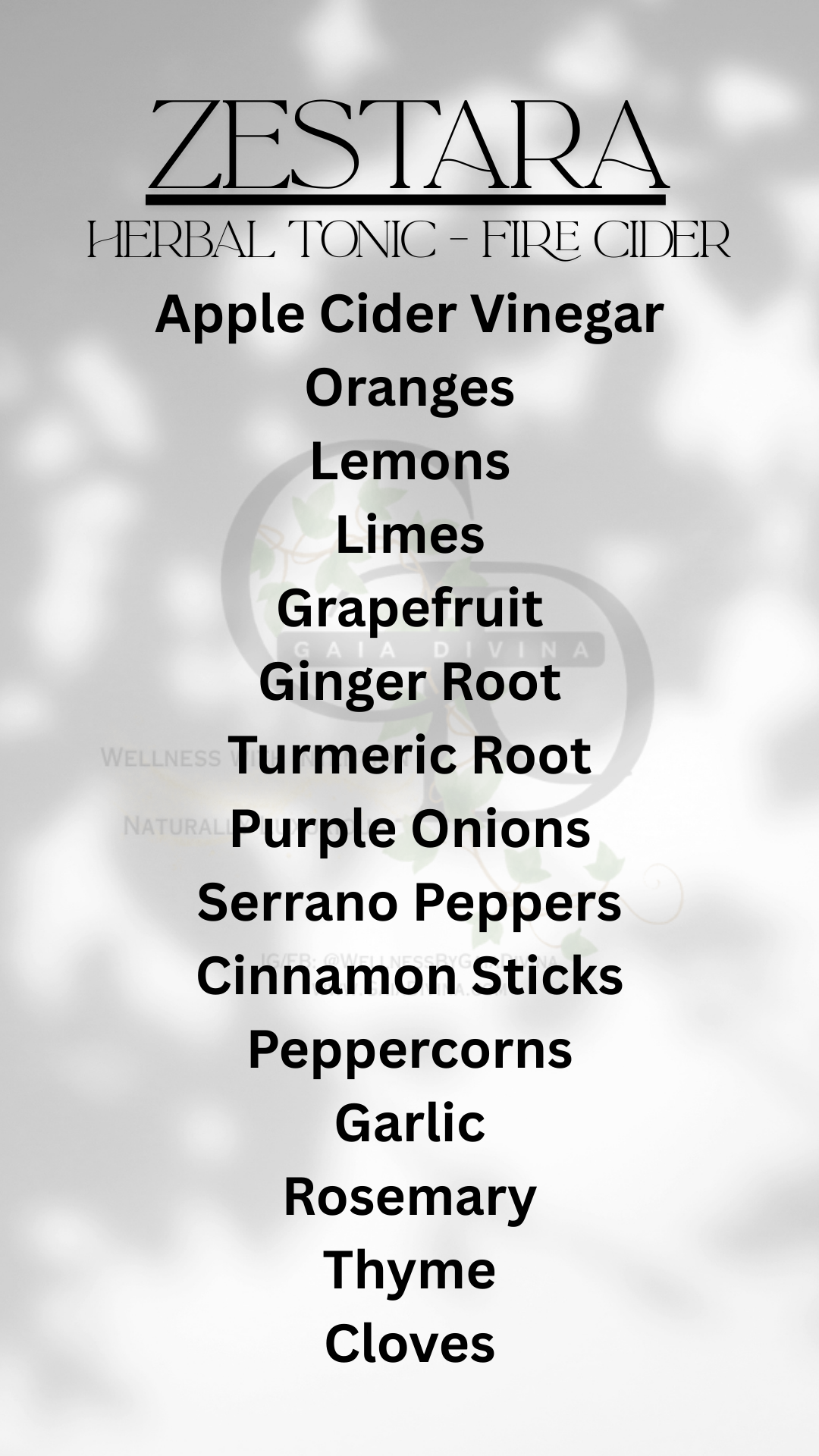 Zestara :: Herbal Tonic