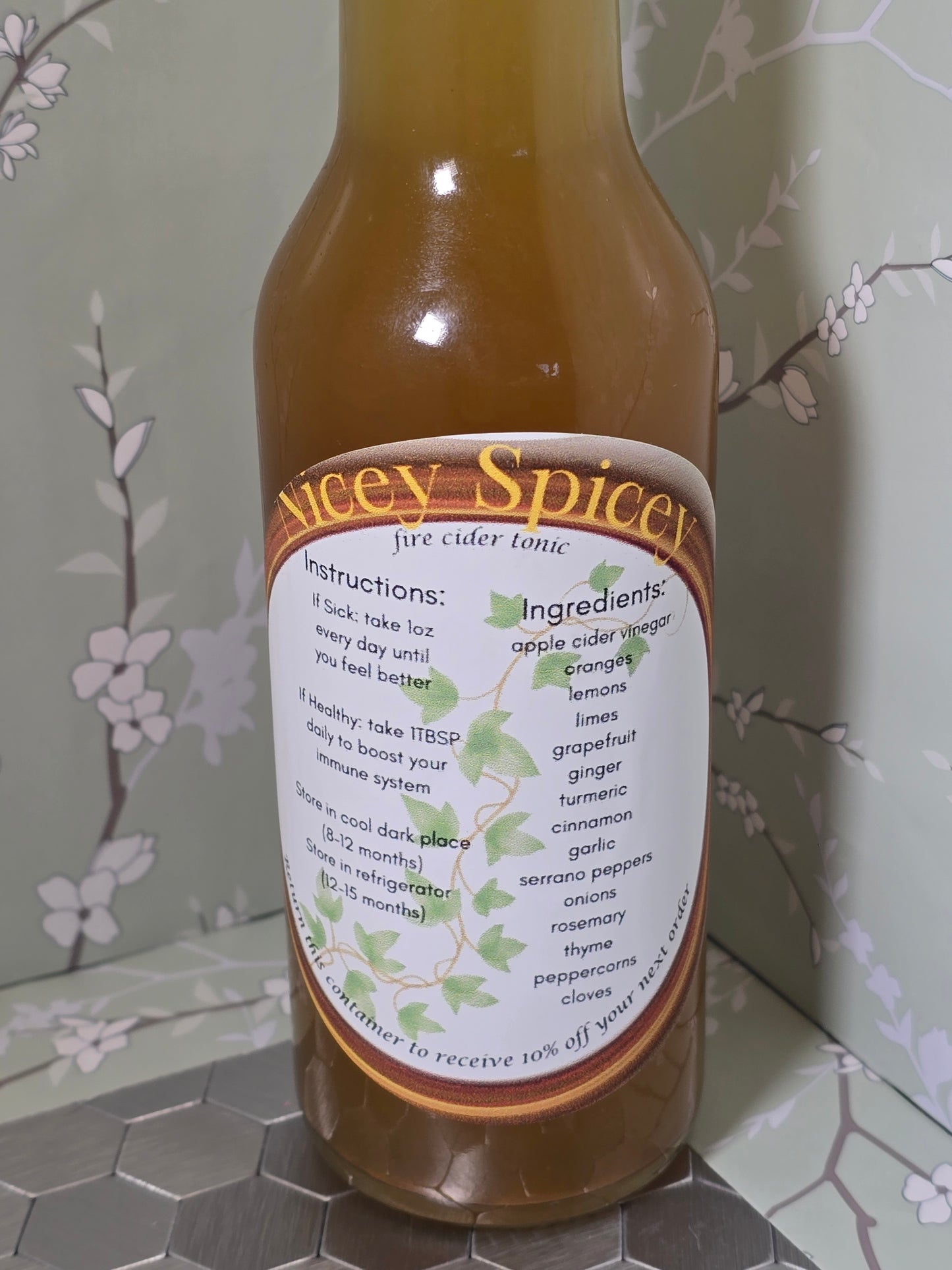 Nicey Spicey - Fire Cider Tonic - Immune Booster